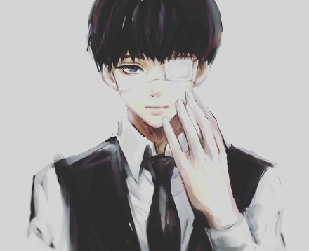 绝美的画风这个金木研绝对帅到极致[嘻嘻]