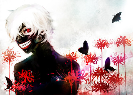 绝美的画风这个金木研绝对帅到极致[嘻嘻]