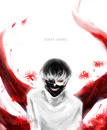 绝美的画风这个金木研绝对帅到极致[嘻嘻]