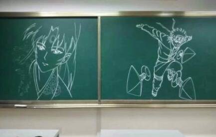 #黑板报#厉害了我的老师
看别人家的老师是如何上课的，一个活的鸣人跃跃欲出[哈哈]