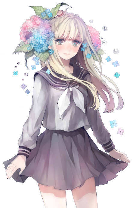 校服萝莉看起来都是软妹，哈哈