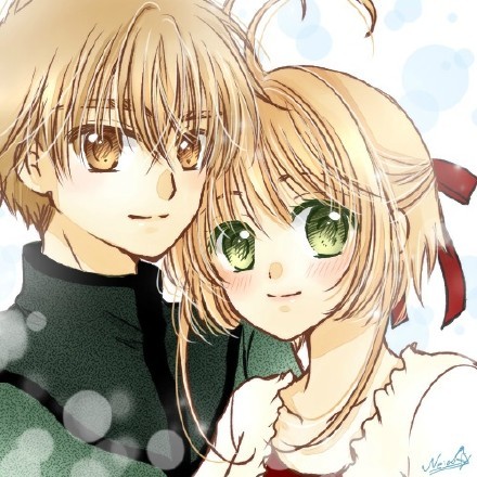 小狼和小樱，童年的男神女神！[花心]