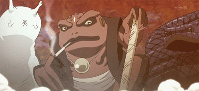 忍界大战木叶新三忍 通灵之术[战斗开始][写轮眼]