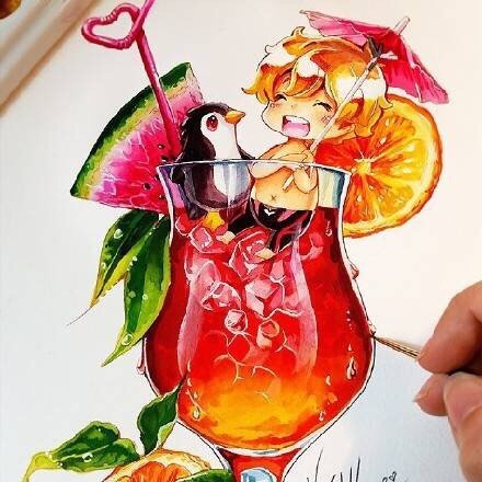 来自德国的作品，脑洞不可谓不大，萌萌哒的神奇宝贝装进了饮料里[嘻嘻]