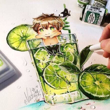 来自德国的作品，脑洞不可谓不大，萌萌哒的神奇宝贝装进了饮料里[嘻嘻]