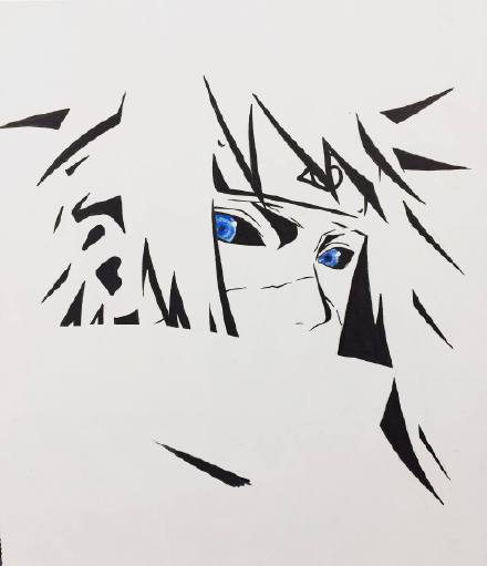 芬兰画家的手绘火影，棱角分明，忽然的一抹重彩很有视觉冲击力[嘻嘻][花心]
话说#宇智波#家的写轮眼画的非常细致[写轮眼]