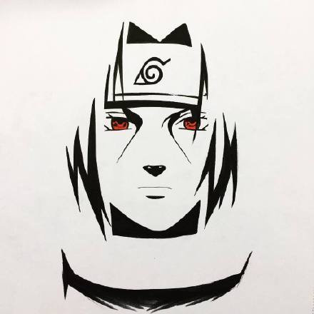 芬兰画家的手绘火影，棱角分明，忽然的一抹重彩很有视觉冲击力[嘻嘻][花心]
话说#宇智波#家的写轮眼画的非常细致[写轮眼]