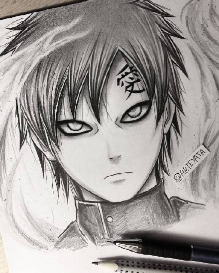 波兰画师arteyata笔下的火影忍者人物系列作品，这个画风真的帅炸了！[嘻嘻]