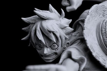 蒙奇路飞手办，福家悠太作品，好俊的造型[嘻嘻]