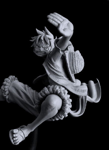 蒙奇路飞手办，福家悠太作品，好俊的造型[嘻嘻]