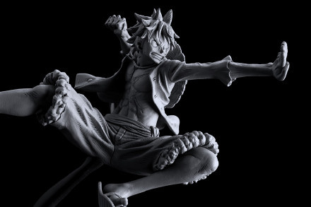 蒙奇路飞手办，福家悠太作品，好俊的造型[嘻嘻]