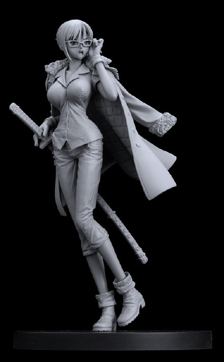 达斯琪妹妹手办，不上色也挡不住性感[花心]