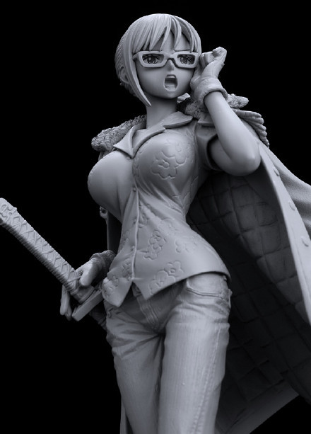 达斯琪妹妹手办，不上色也挡不住性感[花心]