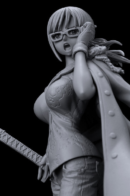 达斯琪妹妹手办，不上色也挡不住性感[花心]