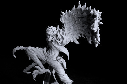 白胡子海贼团第一队队长顶上战争精美手办造型，帅呆了[嘻嘻]