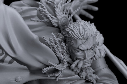 海军中将烟雾男斯摩格精美手办，未上色[嘻嘻]