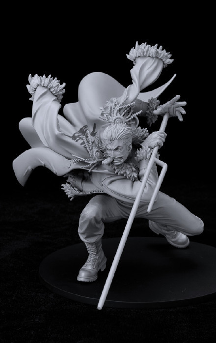 海军中将烟雾男斯摩格精美手办，未上色[嘻嘻]