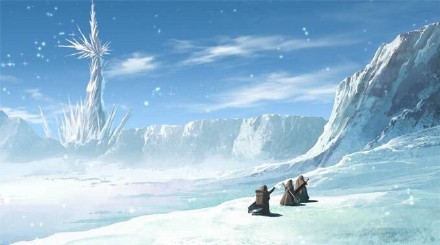 场景插画，有种异世界的感觉，非常喜欢这个feel[嘻嘻]