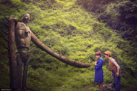 宫崎骏动画COSPLAY，个个都很用心堪称精品！你认识上面的人物吗[嘻嘻]