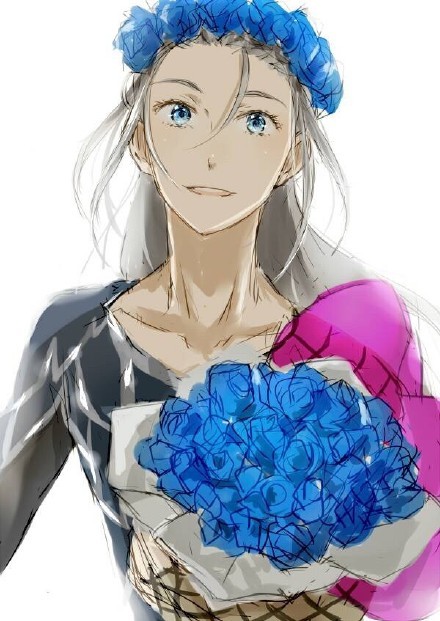 冰上的尤里维克托同人美图！[嘻嘻]