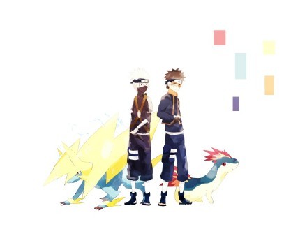 加入火影的通灵术召唤出的是数码宝贝会会怎样,帅呆了[嘻嘻]