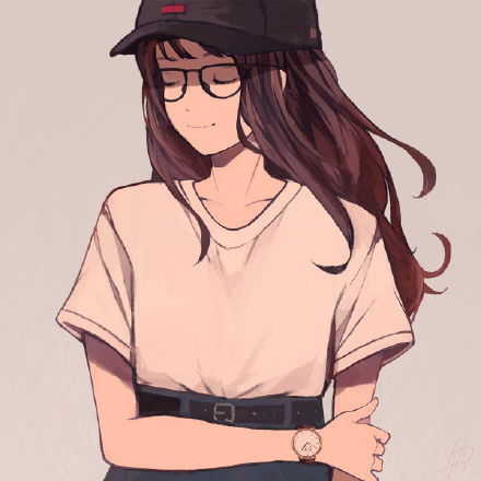 画师笔下的#美少女#，阳光的恬静的