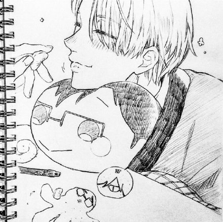 冰上的尤里勇维手绘，超带感[嘻嘻]