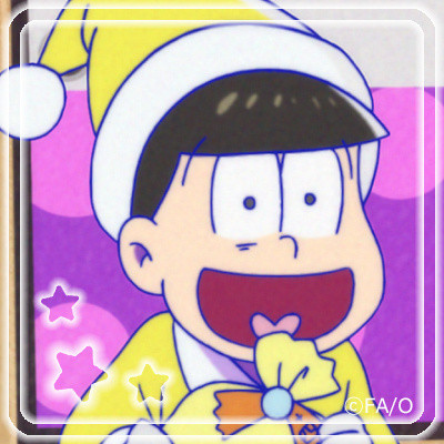 一组阿松圣诞纪念头像，包含丧尸版哟[嘻嘻]