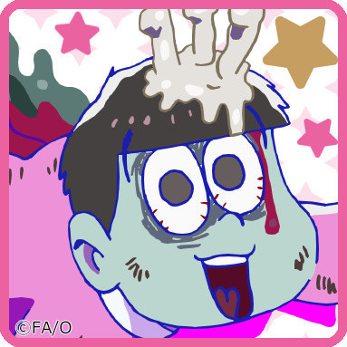 一组阿松圣诞纪念头像，包含丧尸版哟[嘻嘻]