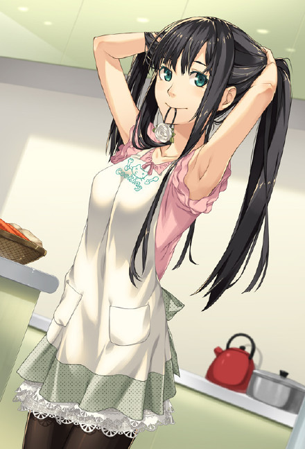 #营养快线系列# 这样的厨娘你爱吗？皮肤有一个阳光般的自然美[哈哈]