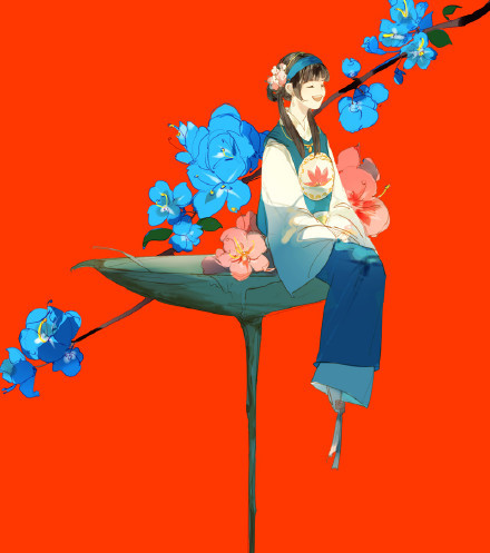 国人画师笔下的#美少女#，个个都是那么的水灵[哈哈][害羞]