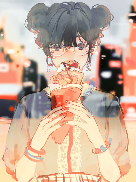 国人画师笔下的#美少女#，个个都是那么的水灵[哈哈][害羞]