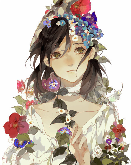 国人画师笔下的#美少女#，个个都是那么的水灵[哈哈][害羞]