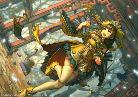 华丽丽的复古风#美少女#