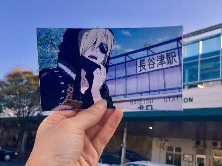 冰上的尤里圣地巡礼，#二次元三次元#交汇神奇交汇[嘻嘻]