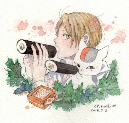 夏目友人帐同人美图，温暖恬淡让人难以忘怀[悲伤]