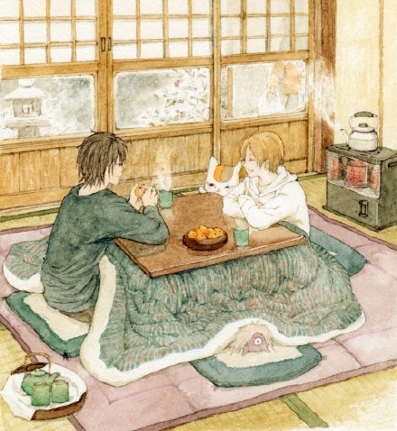 夏目友人帐同人美图，温暖恬淡让人难以忘怀[悲伤]