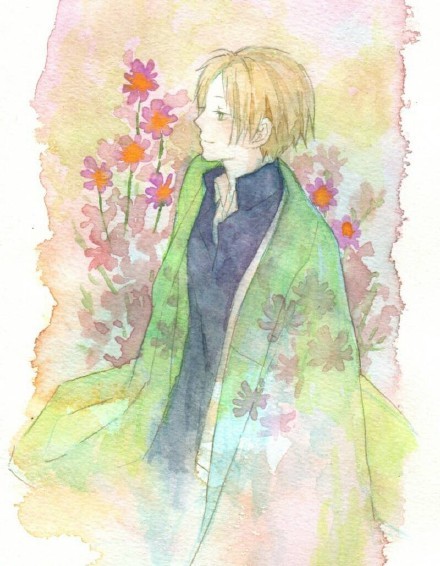 夏目友人帐同人美图，温暖恬淡让人难以忘怀[悲伤]