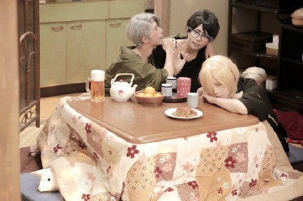 冰上的尤里神 cos，最近这部漫很火呀！[思考]