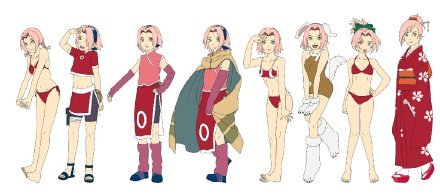 春野樱服装秀，从萝莉到御姐再到人妇[花心]