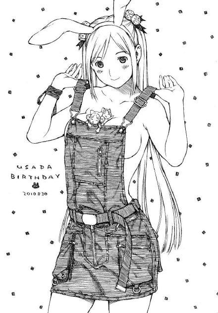 #营养快线系列#手绘萝莉更性感[挖鼻屎][花心][害羞]