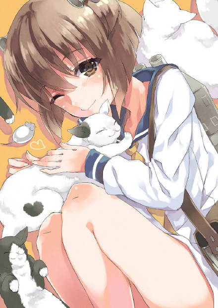 #营养快线系列##美少女#爱不释手[花心]