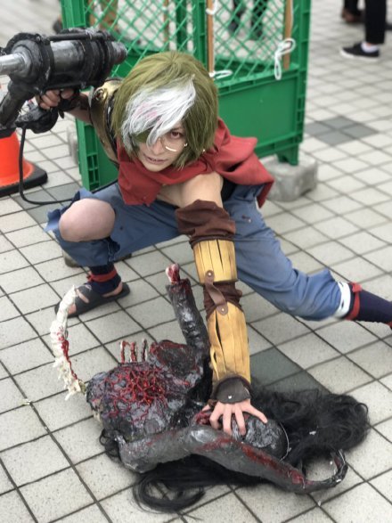 C91漫展上的cos，哈哈哈哈哈口嚼酒和麻将银桑[笑cry][笑cry]
怎么什么妖魔鬼怪都登场了[挖鼻屎][嘻嘻]