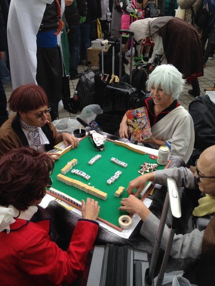 C91漫展上的cos，哈哈哈哈哈口嚼酒和麻将银桑[笑cry][笑cry]
怎么什么妖魔鬼怪都登场了[挖鼻屎][嘻嘻]