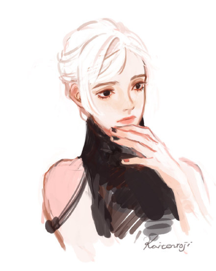 不一样的#美少女#
不一样的画风[嘻嘻]