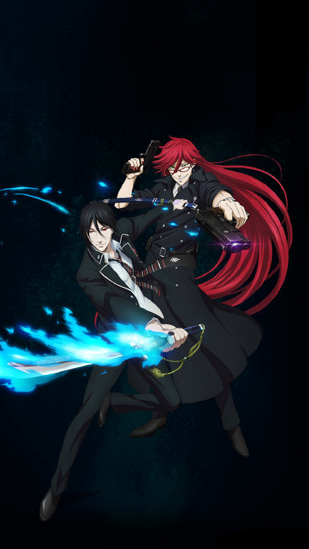 黑执事 X 青之驱魔师联合出品，超帅壁纸[嘻嘻]