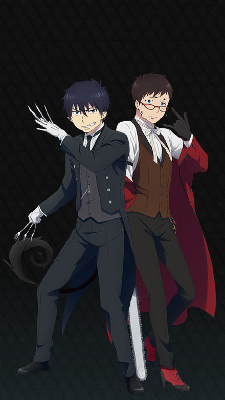 黑执事 X 青之驱魔师联合出品，超帅壁纸[嘻嘻]