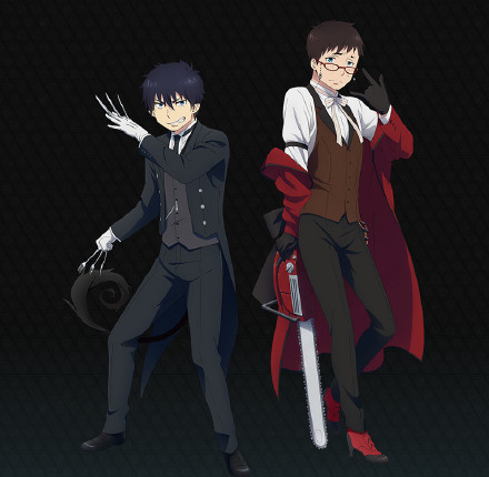黑执事 X 青之驱魔师联合出品，超帅壁纸[嘻嘻]