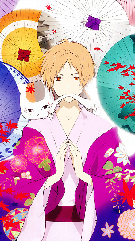 夏目友人帐美图欣赏，最爱那静静的一瞥[嘻嘻]