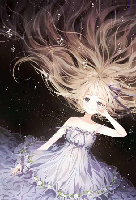 棒子国笔下的#美少女#，清新唯美，恬静微笑惹人爱[花心]